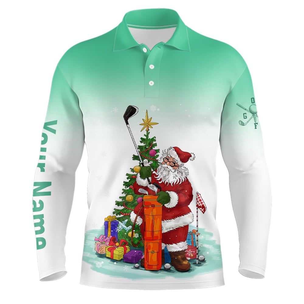 Personalized Mint Christmas Santa Golf Men’s Polo Shirt Custom Funny Golf Shirts For Men Golf Gifts, Golf Polo Shirt, Golf Shirts Personalized Mint Christmas Santa Golf Men’s Polo Shirt Custom Funny Golf Shirts For Men Golf Gifts, Golf Polo Shirt, Golf Shirts