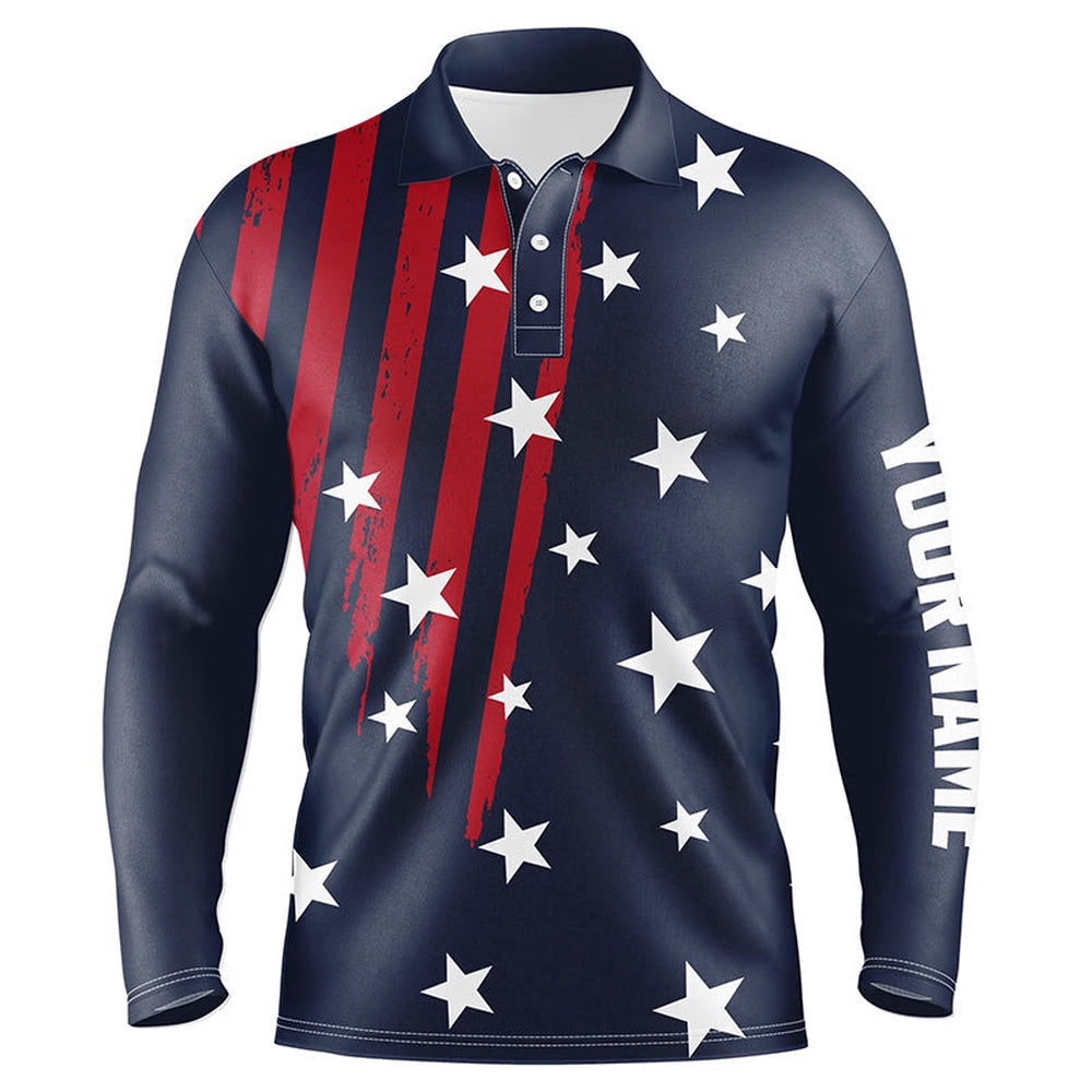 Personalized Navy Golf Polos Shirts For Men American Flag Th July Custom Patriot Best Men Golf Wears, Golf Polo Shirt, Golf Shirts Personalized Navy Golf Polos Shirts For Men American Flag Th July Custom Patriot Best Men Golf Wears, Golf Polo Shirt, Golf Shirts