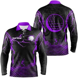 Personalized Purple Golf Ball Point Pattern Custom Men s Team Men Golf Apparel Golf Polo Shirt Golf Shirts 2 uaggv1.jpg
