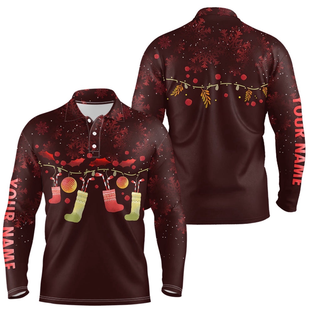 Personalized Red Christmas Men’s Golf Polo Shirts Custom Christmas Golf Gift Idea For Men, Golf Polo Shirt, Golf Shirts Personalized Red Christmas Men’s Golf Polo Shirts Custom Christmas Golf Gift Idea For Men, Golf Polo Shirt, Golf Shirts