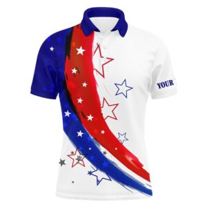 Personalized Red, White And Blue Stars Men’s…