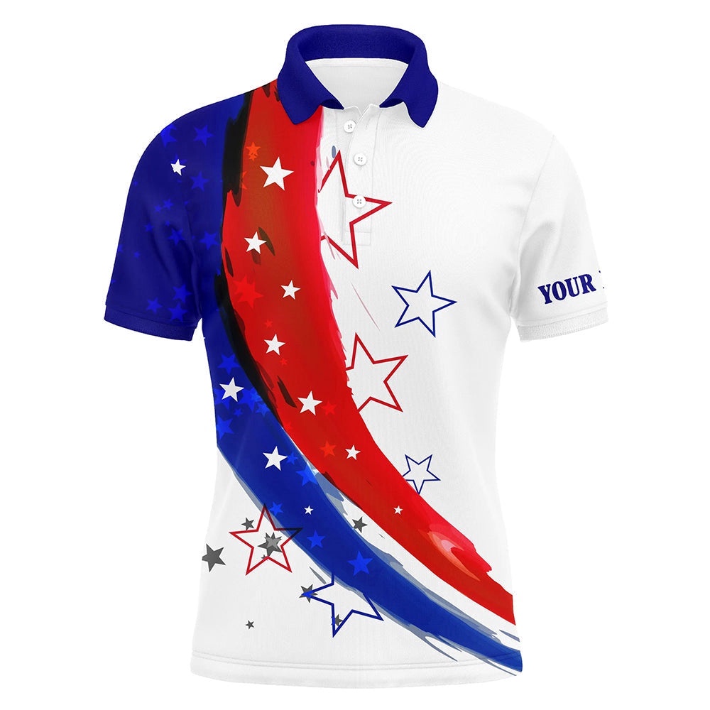 Personalized Red, White And Blue Stars Men’s Golf Polos Shirts, Custom Golf Apparel For Men’s, Golf Polo Shirt, Golf Shirts Personalized Red, White And Blue Stars Men’s Golf Polos Shirts, Custom Golf Apparel For Men’s, Golf Polo Shirt, Golf Shirts