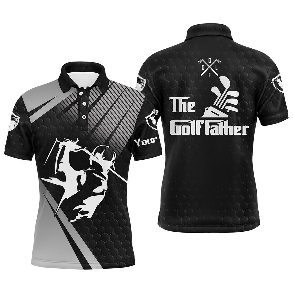 Personalized The Golf Father Polo Shirts For Men Black Golf Upf Shirts, Gifts For Golf Lovers, Golf Polo Shirt, Golf Shirts Personalized The Golf Father Polo Shirts For Men Black Golf Upf Shirts, Gifts For Golf Lovers, Golf Polo Shirt, Golf Shirts