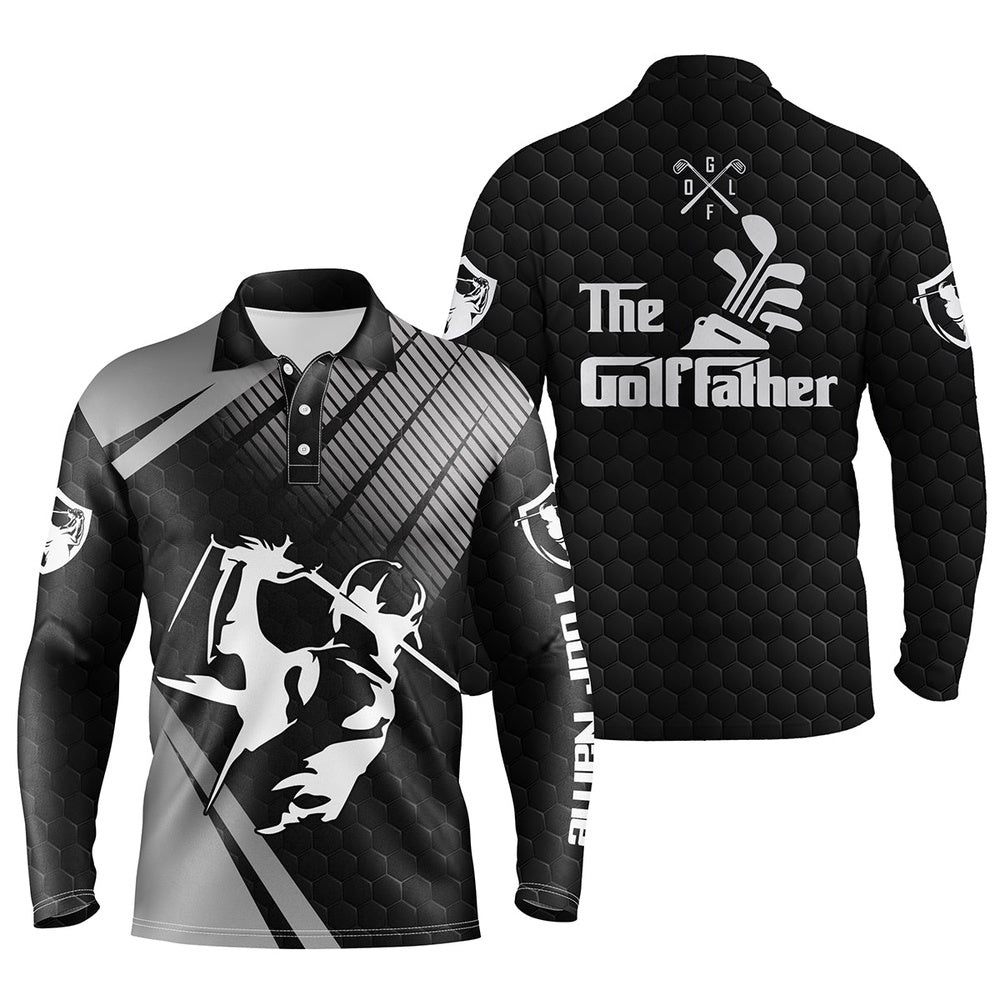 Personalized The Golf Father Polo Shirts For Men Black Golf Upf Shirts, Gifts For Golf Lovers, Golf Polo Shirt, Golf Shirts Personalized The Golf Father Polo Shirts For Men Black Golf Upf Shirts, Gifts For Golf Lovers, Golf Polo Shirt, Golf Shirts