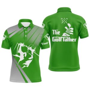 Personalized The Golf Father Polo Shirts For…