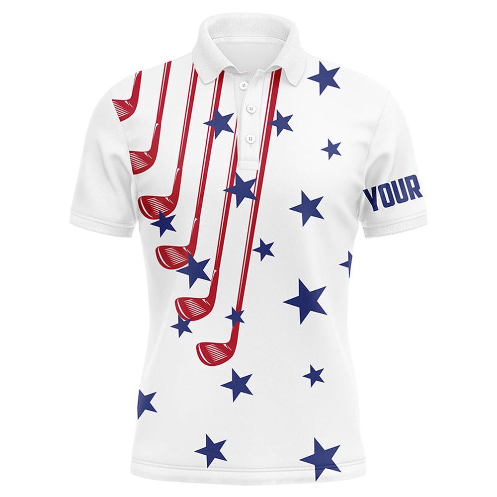 Personalized White Golf Clubs Polos Shirt For Men American Flag Th July Patriotic Men’s Golf Tops, Golf Polo Shirt, Golf Shirts Personalized White Golf Clubs Polos Shirt For Men American Flag Th July Patriotic Men’s Golf Tops, Golf Polo Shirt, Golf Shirts