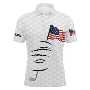 Personalized White Golf Polos Shirt For Men…
