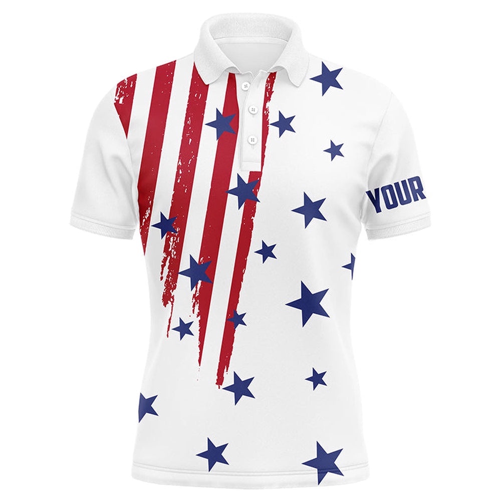 Personalized White Golf Polos Shirts For Men American Flag Th July Custom Patriot Best Men Golf Wears, Golf Polo Shirt, Golf Shirts Personalized White Golf Polos Shirts For Men American Flag Th July Custom Patriot Best Men Golf Wears, Golf Polo Shirt, Golf Shirts