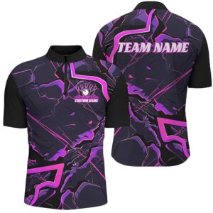 Pink And Purple Bowling Team Shirts For…