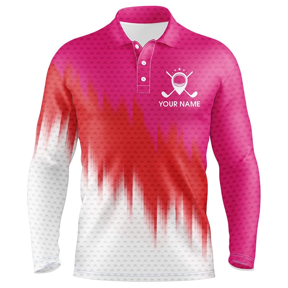 Pink And Red Men’s Golf Polo Shirts Custom Name Golf Outfit Men, Great Gifts For A Golfer, Golf Polo Shirt, Golf Shirts Pink And Red Men’s Golf Polo Shirts Custom Name Golf Outfit Men, Great Gifts For A Golfer, Golf Polo Shirt, Golf Shirts