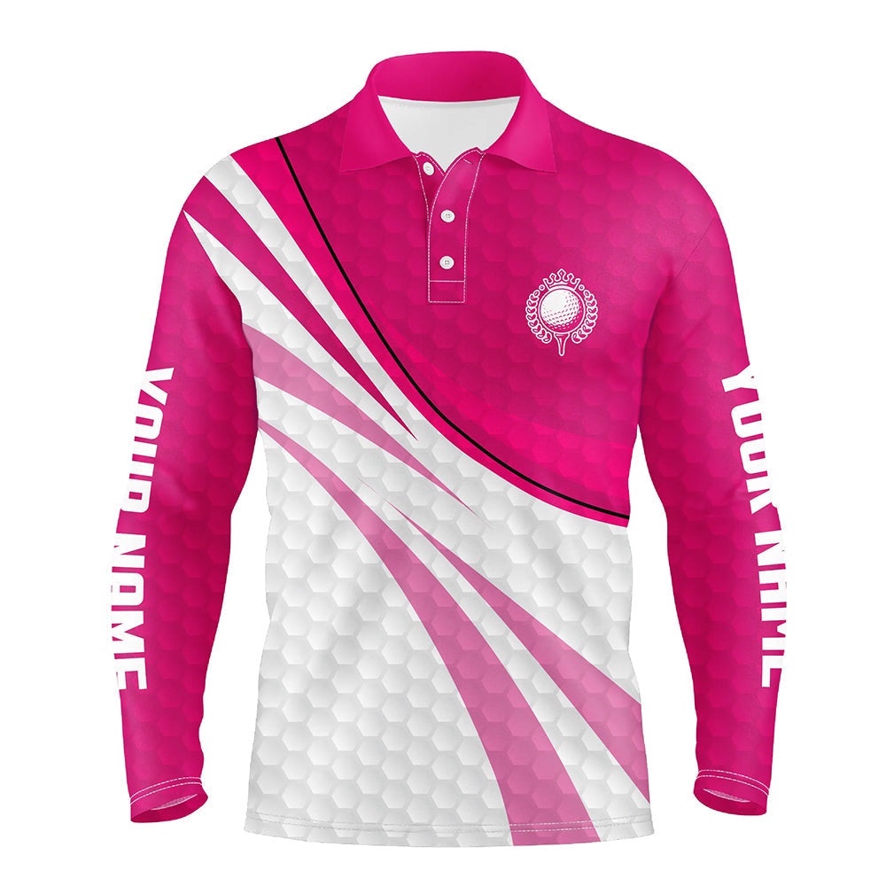 Pink And White Golf Shirt Custom Name Men’s Men’s Pink Golf Polo, Golfer Gifts, Golf Polo Shirt, Golf Shirts Pink And White Golf Shirt Custom Name Men’s Men’s Pink Golf Polo, Golfer Gifts, Golf Polo Shirt, Golf Shirts