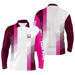 Pink And White Men s Golf Polo Shirts Custom Golf Ball Shirt For Men Best Men Golf Wear Golf Polo Shirt Golf Shirts 2 uwz1po.jpg