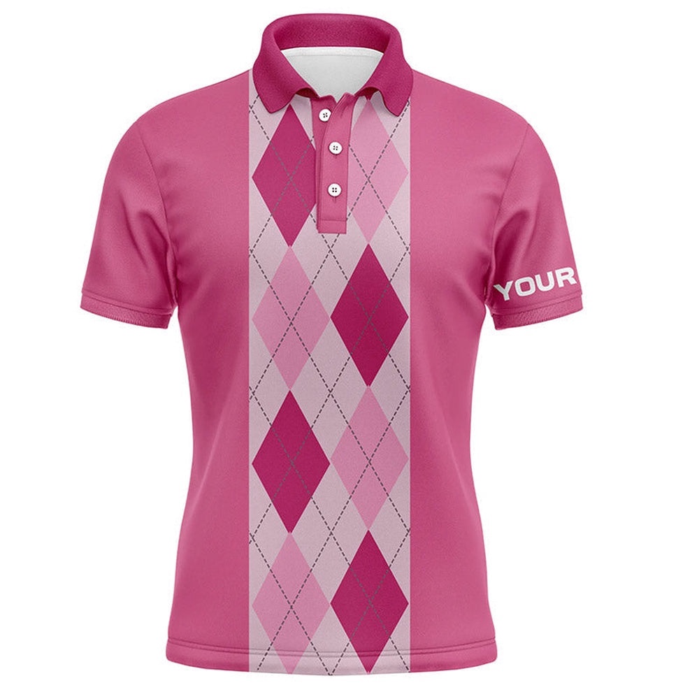 Pink Argyle Plaid Pattern Men’s Golf Polo Shirt Custom Golf Polos Shirt For Men, Golf Polo Shirt, Golf Shirts Pink Argyle Plaid Pattern Men’s Golf Polo Shirt Custom Golf Polos Shirt For Men, Golf Polo Shirt, Golf Shirts