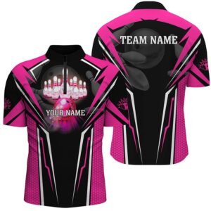 Pink Bowling Jersey For Men, Strike Bowling…
