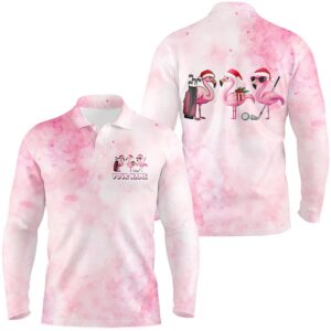 Pink Flamingo Christmas Men Golf Polo Shirts Custom Christmas Golf Shirts For Men Golf Polo Shirt Golf Shirts 2 j73usk.jpg