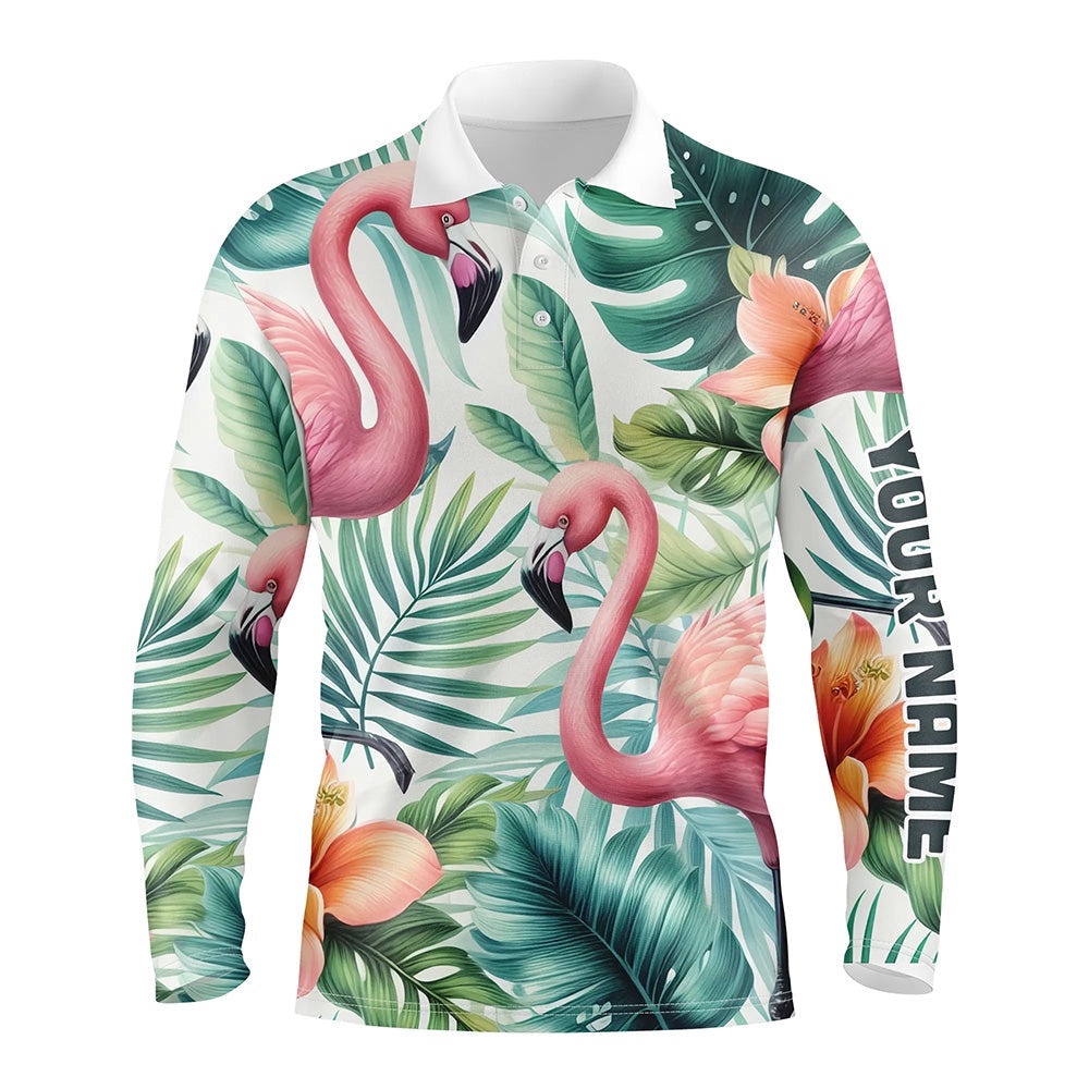 Pink Flamingo Tropical Pattern Men’s Golf Polo Shirt Custom Golf Shirts For Men Golf Gifts, Golf Polo Shirt, Golf Shirts Pink Flamingo Tropical Pattern Men’s Golf Polo Shirt Custom Golf Shirts For Men Golf Gifts, Golf Polo Shirt, Golf Shirts