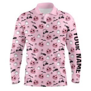 Pink Halloween Men s Golf Polo Shirts Custom Golf Shirts For Men Cute Halloween Golf Gifts Golf Polo Shirt Golf Shirts 2 xccd41.jpg