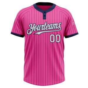 Pink Navy Pinstripe White Two Button Unisex Softball Jersey Custom Team Softball Jersey 2 oabiku.jpg