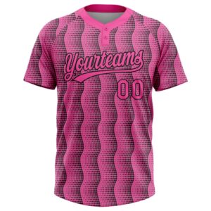 Pink Pink Black 3D Pattern Two Button Unisex Softball Jersey Custom Team Softball Jersey 2 tbofhk.jpg