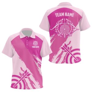 Pink Polo Archery Polo Shirts Custom Archery…
