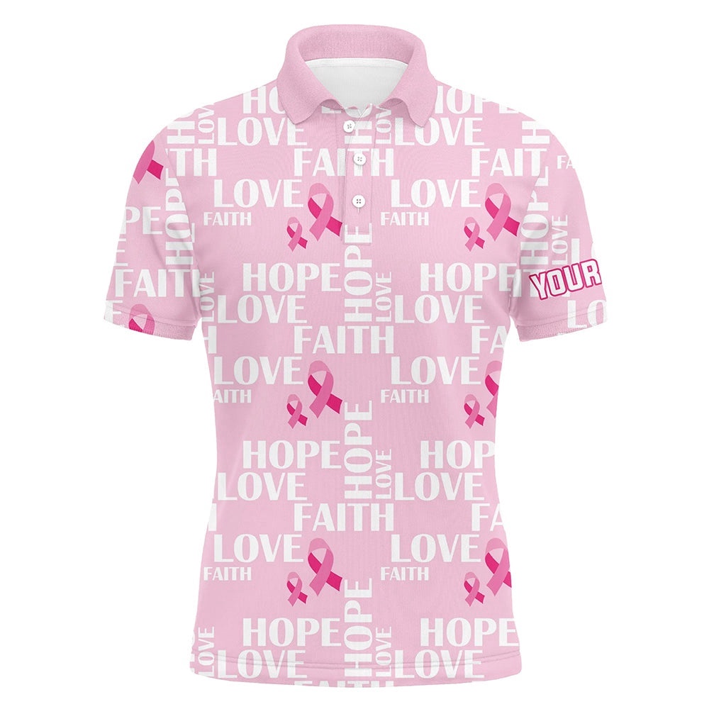 Pink Ribbon Faith Love Hope Breast Cancer Awareness Men’s Golf Polo Shirts Golf Shirts For Men, Golf Polo Shirt, Golf Shirts Pink Ribbon Faith Love Hope Breast Cancer Awareness Men’s Golf Polo Shirts Golf Shirts For Men, Golf Polo Shirt, Golf Shirts