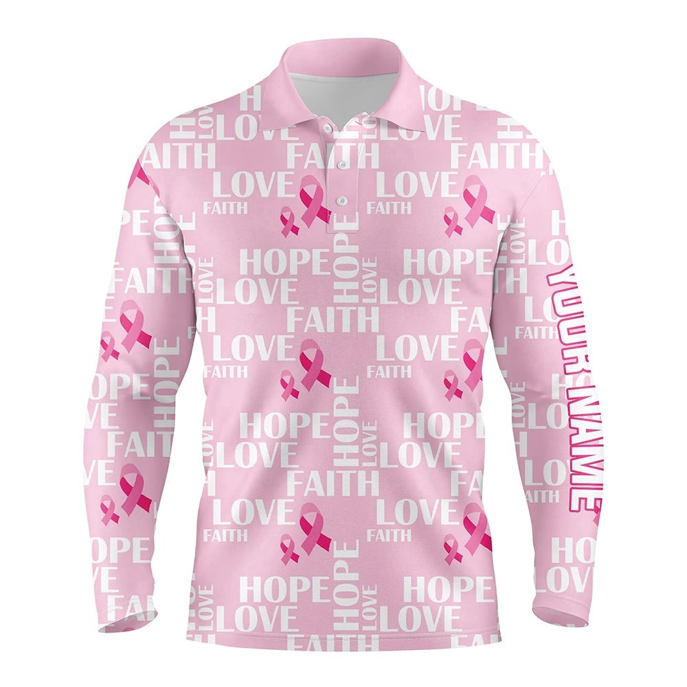 Pink Ribbon Faith Love Hope Breast Cancer Awareness Men’s Golf Polo Shirts Golf Shirts For Men, Golf Polo Shirt, Golf Shirts Pink Ribbon Faith Love Hope Breast Cancer Awareness Men’s Golf Polo Shirts Golf Shirts For Men, Golf Polo Shirt, Golf Shirts
