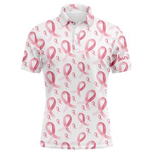 Pink Ribbons Breast Cancer Awareness Pattern Men’s…