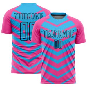 Pink Sky Blue Black Arrow Shapes Sublimation…