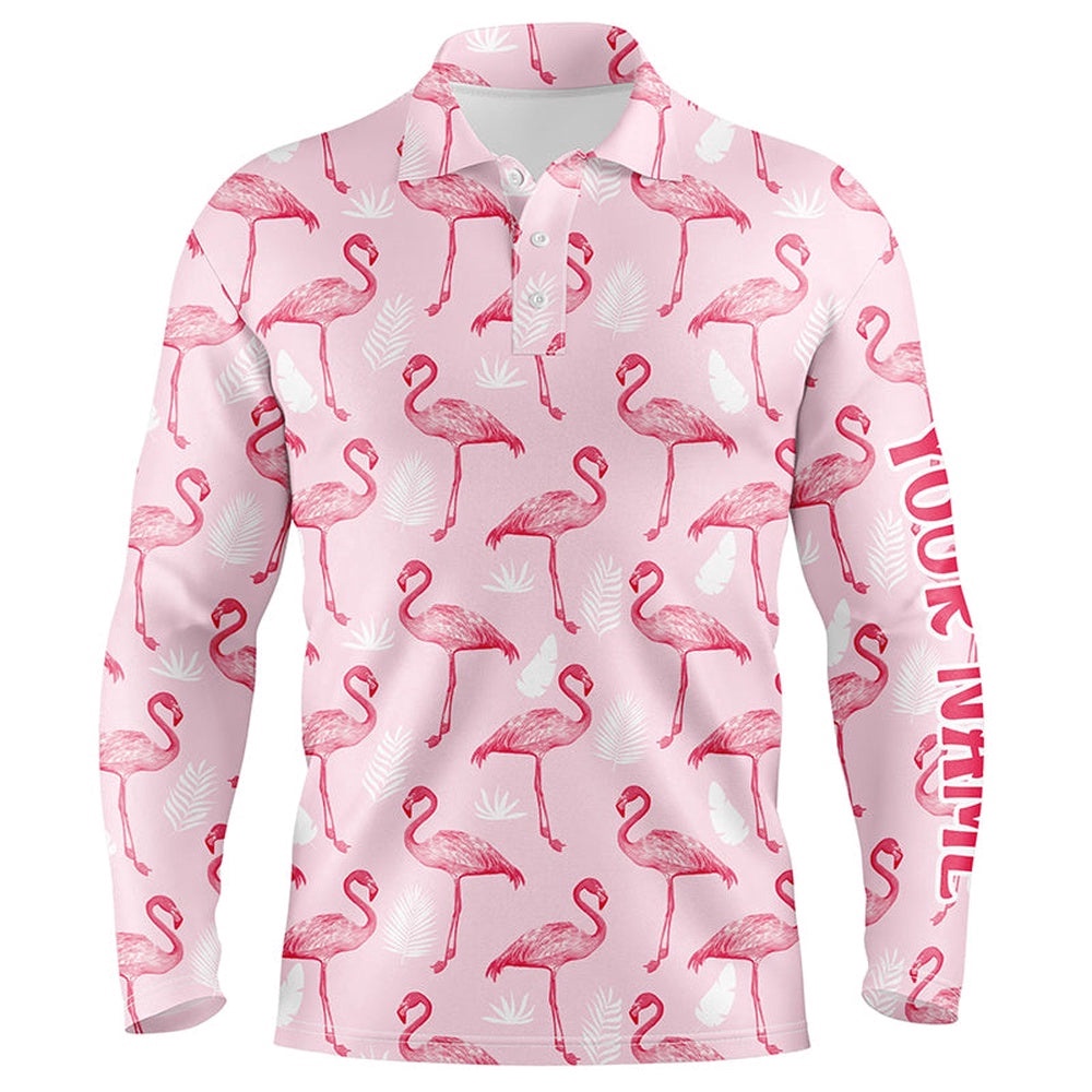 Pink Tropical Flamingo Men’s Golf Polo Shirts Cusomized Funny Golf Tops For Men Male Golf Gifts, Golf Polo Shirt, Golf Shirts Pink Tropical Flamingo Men’s Golf Polo Shirts Cusomized Funny Golf Tops For Men Male Golf Gifts, Golf Polo Shirt, Golf Shirts