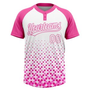 Pink White 3D Pattern Two Button Unisex Softball Jersey Custom Team Softball Jersey 2 xthvn8.jpg