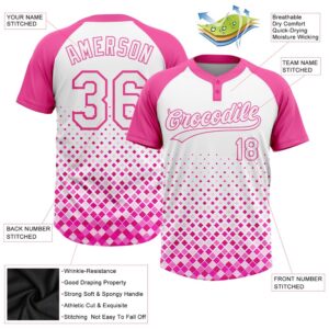 Pink White 3D Pattern Two Button Unisex Softball Jersey Custom Team Softball Jersey 3 ko21ek.jpg