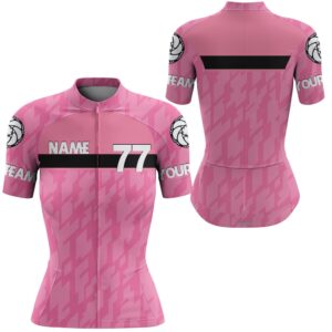 Pink Women Cycling Jersey Camo Cycle Gear…