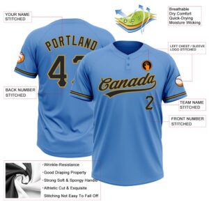 Powder Blue Black Old Gold Two Button Unisex Softball Jersey Custom Team Softball Jersey 3 t0mcxj.jpg