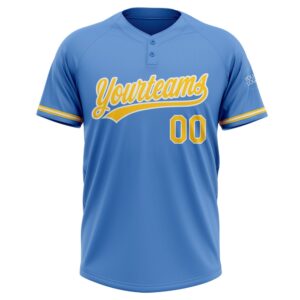 Powder Blue Yellow White Two Button Unisex Softball Jersey Custom Team Softball Jersey 2 ptdrxn.jpg