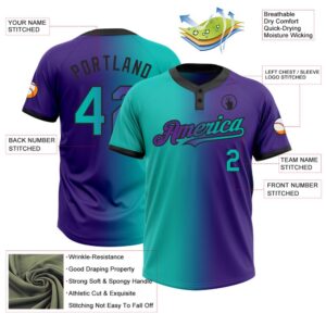 Purple Aqua Black Gradient Fashion Two Button Unisex Softball Jersey Custom Team Softball Jersey 3 v9ya11.jpg