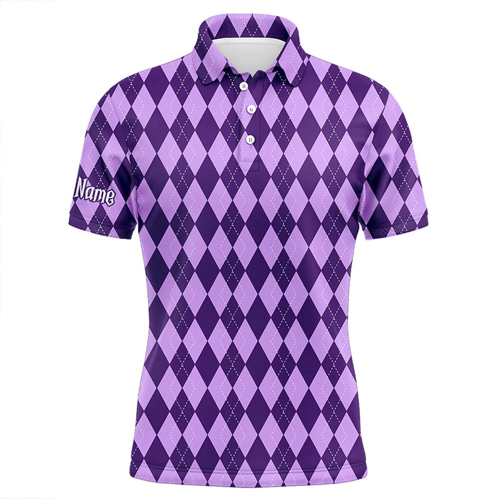 Purple Argyle Halloween Seamless Pattern Custom Men’s Golf Attire For Men, Golf Polo Shirt, Golf Shirts Purple Argyle Halloween Seamless Pattern Custom Men’s Golf Attire For Men, Golf Polo Shirt, Golf Shirts