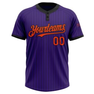 Purple Black Pinstripe Orange Two Button Unisex Softball Jersey Custom Team Softball Jersey 2 hxvgiz.jpg