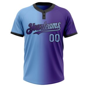 Purple Light Blue Black Gradient Fashion Two Button Unisex Softball Jersey Custom Team Softball Jersey 2 wrvbvv.jpg