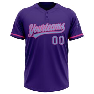 Purple Light Blue Pink Two Button Unisex Softball Jersey Custom Team Softball Jersey 2 hh5coc.jpg