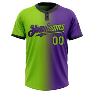 Purple Neon Green Black Gradient Fashion Two Button Unisex Softball Jersey Custom Team Softball Jersey 2 ucbte7.jpg