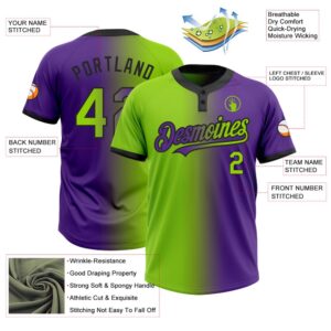 Purple Neon Green Black Gradient Fashion Two Button Unisex Softball Jersey Custom Team Softball Jersey 3 fftdjb.jpg