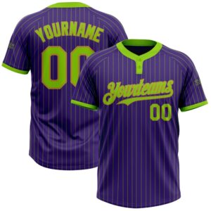 Purple Neon Green Pinstripe Old Gold Two…