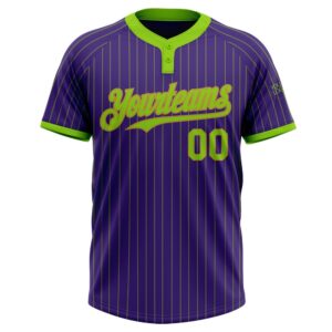 Purple Neon Green Pinstripe Old Gold Two Button Unisex Softball Jersey Custom Team Softball Jersey 2 vzj0ez.jpg