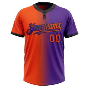 Purple Orange Black Gradient Fashion Two Button Unisex Softball Jersey Custom Team Softball Jersey 2 kzcmah.jpg