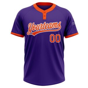 Purple Orange White Two Button Unisex Softball Jersey Custom Team Softball Jersey 2 wiakdk.jpg