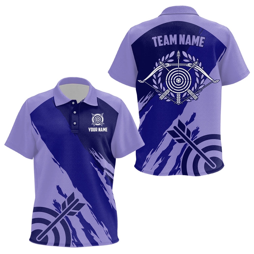 Purple Polo Archery Polo Shirts Custom Archery Target Shirts, Archery Polo, Custom Archery Team Polo Shirt Purple Polo Archery Polo Shirts Custom Archery Target Shirts, Archery Polo, Custom Archery Team Polo Shirt