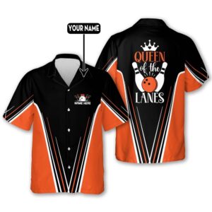 Queen Of The Lanes Bowling Shirt Women,…
