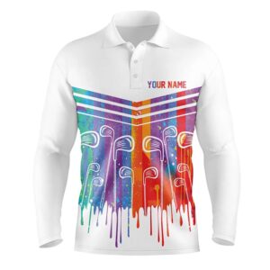 Rainbow Color Golf Clubs Men Golf Polo Shirts Custom White Golf Apparel For Men Cool Golf Gifts Golf Polo Shirt Golf Shirts 2 b8az9l.jpg