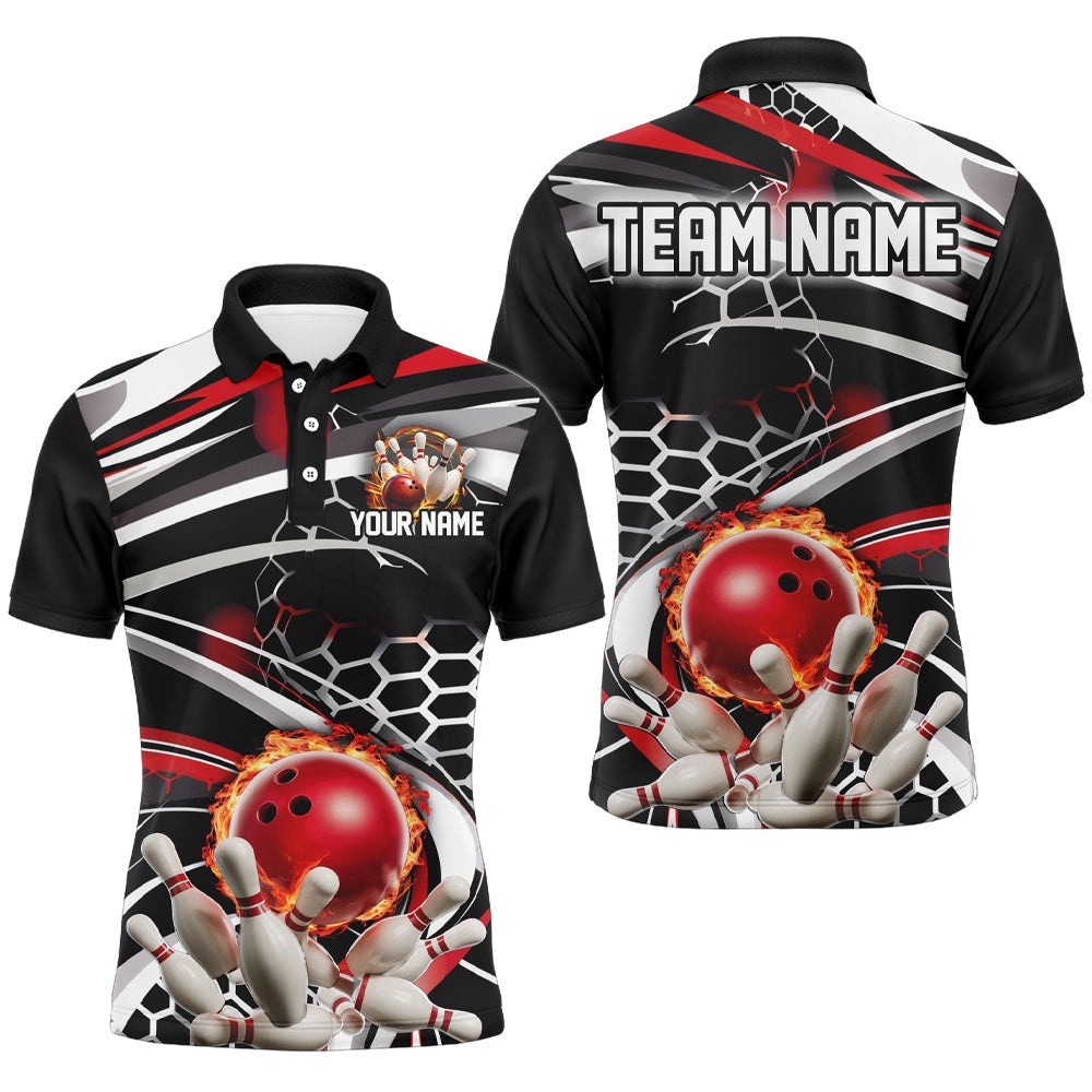 Red And Black Custom Flame Bowling Shirt Outfit Bowling, Bowling Team League Shirts, Personalized Bowling Team Shirt Red And Black Custom Flame Bowling Shirt Outfit Bowling, Bowling Team League Shirts, Personalized Bowling Team Shirt
