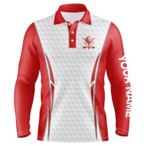 Red And White Golf Ball Men s Golf Polo Shirts Custom Golf Outfits Men For Men Golf Polo Shirt Golf Shirts 2 x774pf.jpg